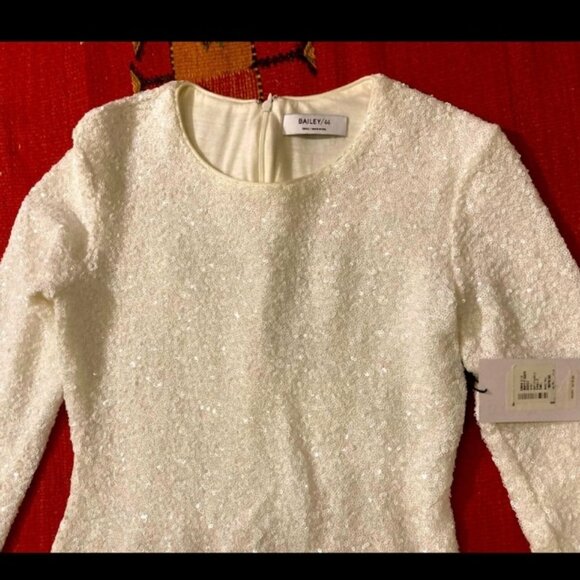 Bailey 44 Dresses & Skirts - NWT- White Sequence Bailey 44
